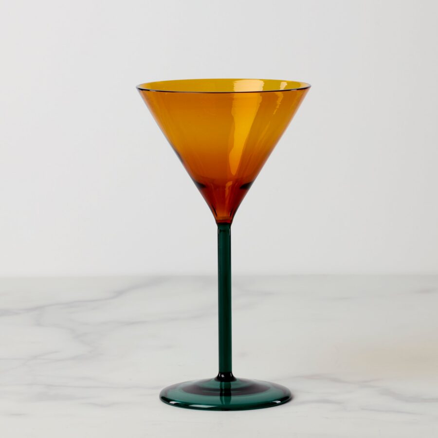 Artisan Two-Tone Borosilicate Martini Glass