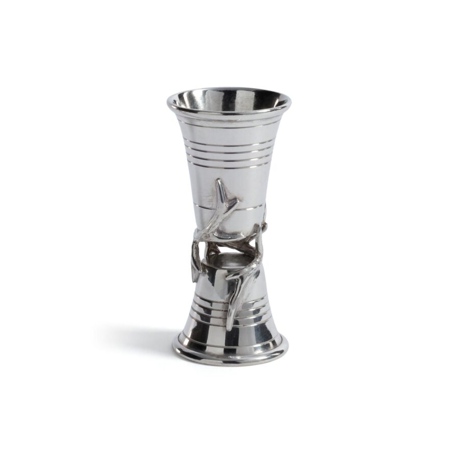 Antler Detail Pewter Jigger